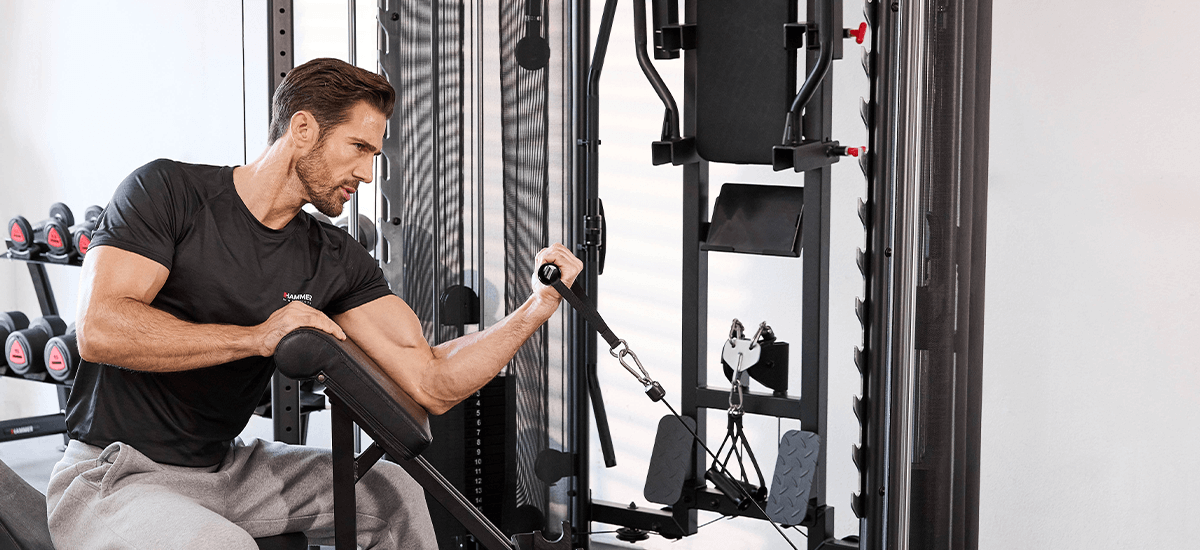Oberarme trainen - Bizeps en Trizeps