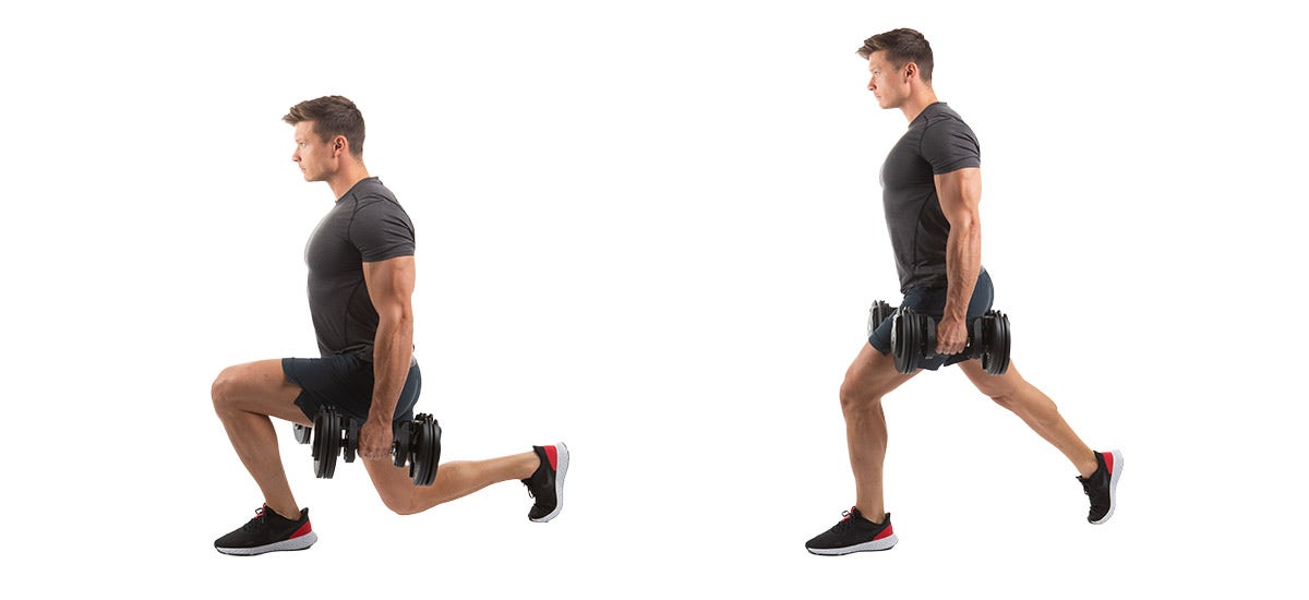 Lunges met halters