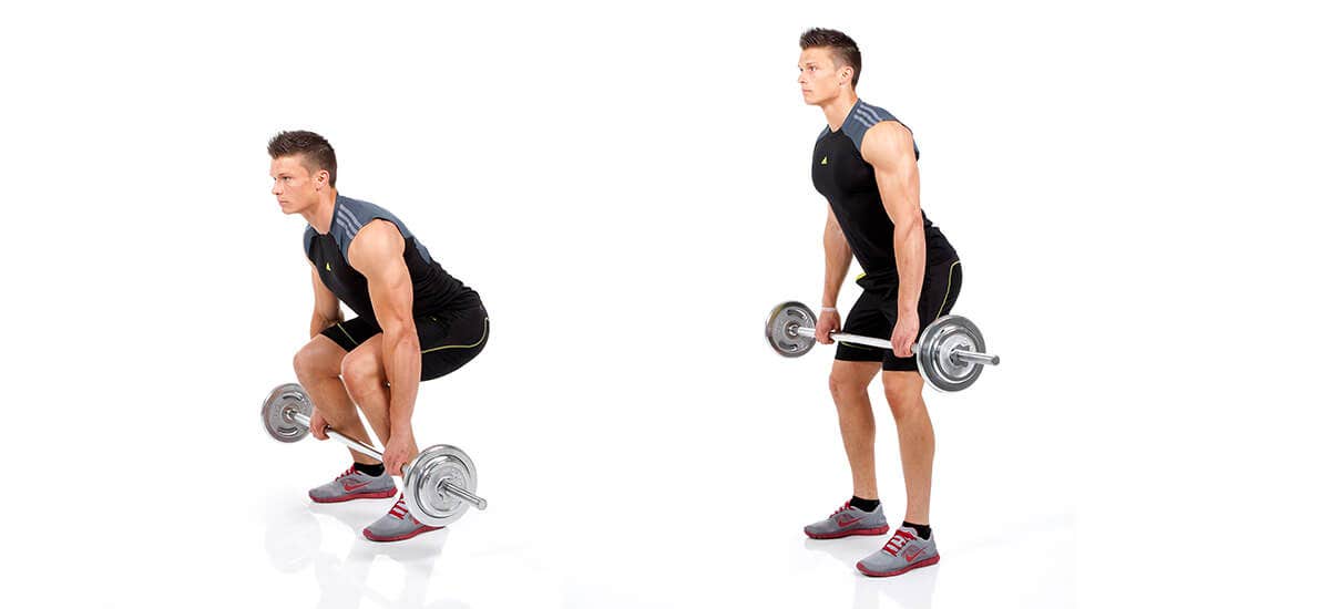 Deadlift met de halterstang