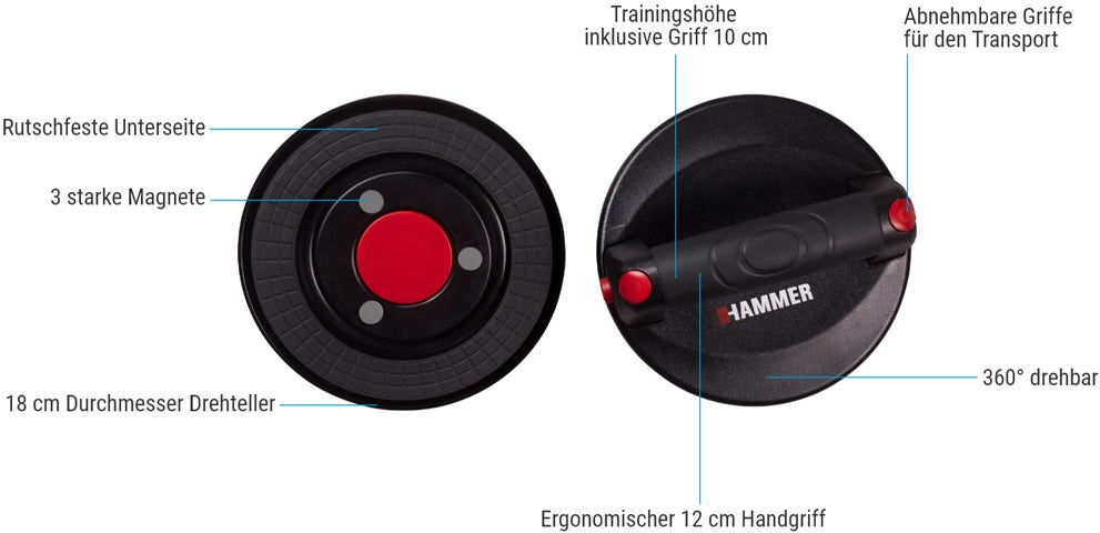 Magnetic Push Up Twister - Features Magnetic Push Up Twister - Features